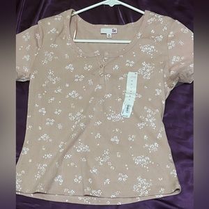 button up crop top top